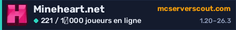 Bannière du serveur Mineheart.net