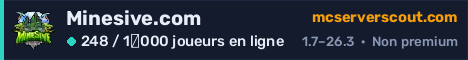 Bannière du serveur Minesive.com