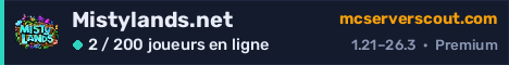 Bannière du serveur Mistylands.net