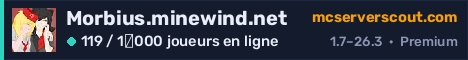 Bannière du serveur Morbius.minewind.net