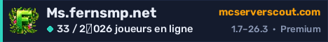 Bannière du serveur Ms.fernsmp.net