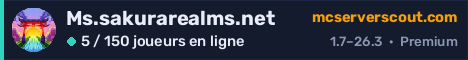 Bannière du serveur Ms.sakurarealms.net