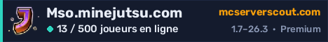 Bannière du serveur Mso.minejutsu.com