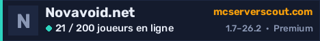 Bannière du serveur Novavoid.net