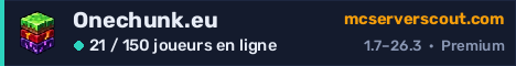Bannière du serveur Onechunk.eu