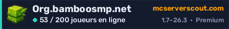 Bannière du serveur Org.bamboosmp.net