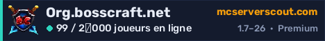 Bannière du serveur Org.bosscraft.net