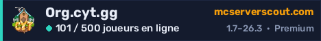Bannière du serveur Org.cyt.gg