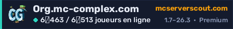 Bannière du serveur Org.mc-complex.com