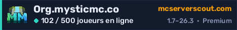Bannière du serveur Org.mysticmc.co