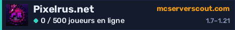 Bannière du serveur Pixelrus.net