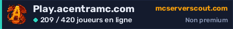 Bannière du serveur Play.acentramc.com