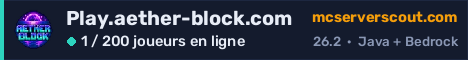 Bannière du serveur Play.aether-block.com