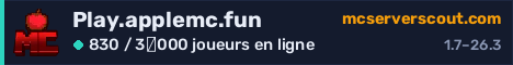Bannière du serveur Play.applemc.fun