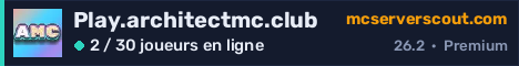 Bannière du serveur Play.architectmc.club