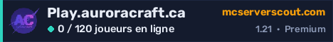 Bannière du serveur Play.auroracraft.ca