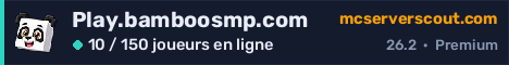 Bannière du serveur Play.bamboosmp.com