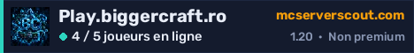 Bannière du serveur Play.biggercraft.ro