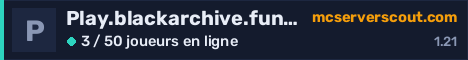 Bannière du serveur Play.blackarchive.fun:22371