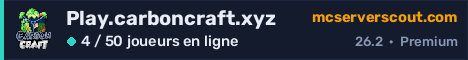 Bannière du serveur Play.carboncraft.xyz