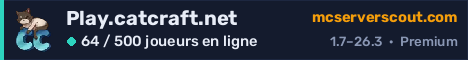 Bannière du serveur Play.catcraft.net