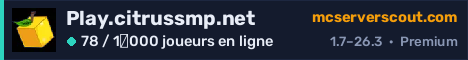 Bannière du serveur Play.citrussmp.net
