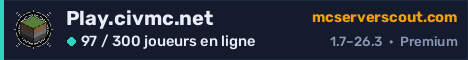 Bannière du serveur Play.civmc.net