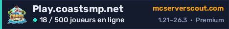 Bannière du serveur Play.coastsmp.net