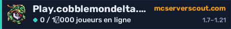 Bannière du serveur Play.cobblemondelta.com