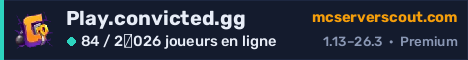 Bannière du serveur Play.convicted.gg