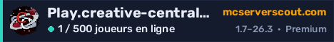 Bannière du serveur Play.creative-central.net