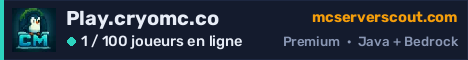 Bannière du serveur Play.cryomc.co