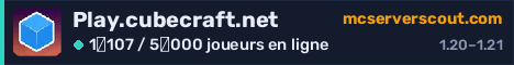 Bannière du serveur Play.cubecraft.net