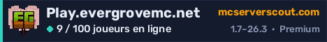 Bannière du serveur Play.evergrovemc.net
