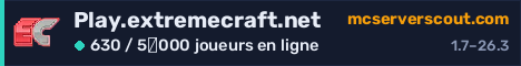 Bannière du serveur Play.extremecraft.net