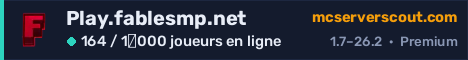 Bannière du serveur Play.fablesmp.net