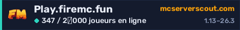 Bannière du serveur Play.firemc.fun
