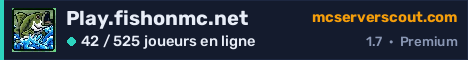 Bannière du serveur Play.fishonmc.net