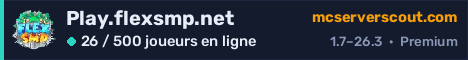 Bannière du serveur Play.flexsmp.net