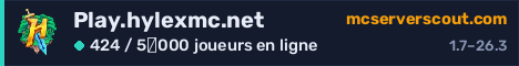Bannière du serveur Play.hylexmc.net