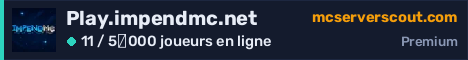 Bannière du serveur Play.impendmc.net