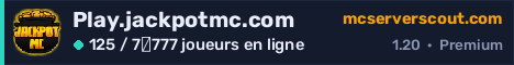 Bannière du serveur Play.jackpotmc.com