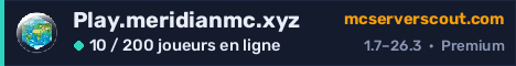 Bannière du serveur Play.meridianmc.xyz
