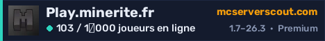 Bannière du serveur Play.minerite.fr