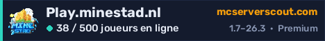 Bannière du serveur Play.minestad.nl