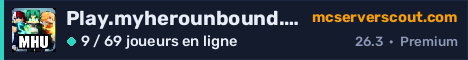 Bannière du serveur Play.myherounbound.com