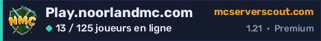 Bannière du serveur Play.noorlandmc.com