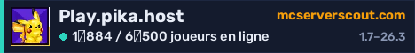Bannière du serveur Play.pika.host