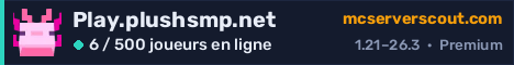 Bannière du serveur Play.plushsmp.net