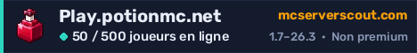 Bannière du serveur Play.potionmc.net